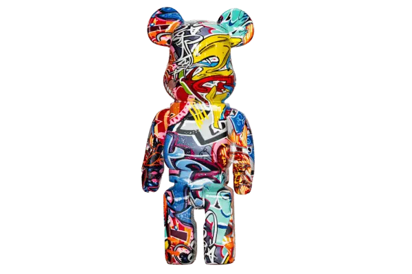 Statuette Abstrait Pop aux formes géométriques colorées