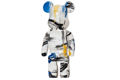 Statuette zèbre bleu