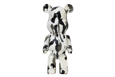 Bearbrick dark militaire